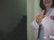 Amazing! From cleaning lady to porn, thanks to the PornBucks magic 4/16