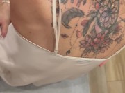 I cum on her small tits without disturbing her too much 12/16