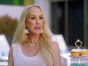 MILFY Bombshell MILF Brandi cheats on her husband while he listens 4/16