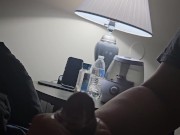 hehe just playing with his cock till he came 14/16