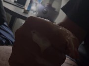 hehe just playing with his cock till he came 16/16