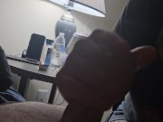 hehe just playing with his cock till he came 9/16