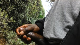 LGBTQ🌈🌈 TRANSEXUAL WITH 10" BIG COCK PUBLIC JERK OFF