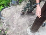 Getting Caught Fucking in the Jungle 2/16