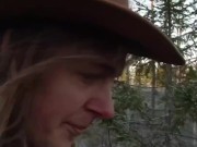 Sex on a reindeer skin next to a forest lake - RosenlundX - Vertical 60fps 1/16