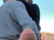 Sex on a reindeer skin next to a forest lake - RosenlundX - Vertical 60fps 8/16