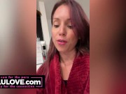 Babe talking sex screams, dirty talking JOI & fully naked at nudist resort pool, playing w/ squeezing pussy lips - Lelu Love 14/16