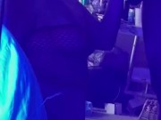 *ENDLESS THROAT* Watch CHLOE BLACC throat this big black dick in the black light!! 16/16