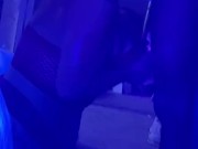 *ENDLESS THROAT* Watch CHLOE BLACC throat this big black dick in the black light!! 4/16