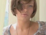 Slutty Coed Ximena Shoves A Glass Toy Into Her Juicy Pussy! 4/16