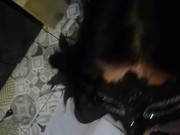 Pissing all over me while holding a dildo in my mouth..HOT 13/16