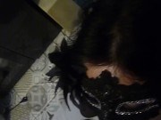 Pissing all over me while holding a dildo in my mouth..HOT 14/16