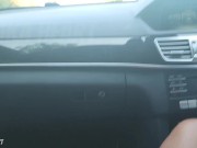 My UBER Driver Made Me CUM Touching My PUSSY while Driving- Risky Public Sex 5/16