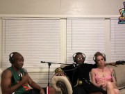 Trailer The Fox and the Hounds as a podcast turns into a hardcore 3some 14/16