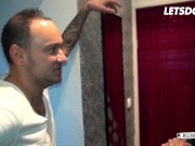 Sexy MILF Angelyna Fucks Lucky Cock On The Backseat Of Bus - LETSDOEIT 2/16