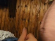 Weird girl finishes me off in her pajamas 12/16