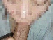 How to SWALLOW CUM - Lola HoneyPants POV Sucking Asian BIG DICK 7/16