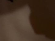 I cum one last time today on her small breasts before going to bed