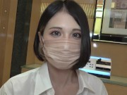 ★花柄スポーツレギンスも良く似合うGカップ巨乳美女★最後は全裸にワイシャツで生・中出し★ 14/16