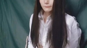 男の娘オナニ－ Japanese crossdresser teasing