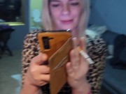 Cute blonde flashing her pussy 4/16