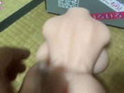 変態オヤジ！おっぱい付き大型オナホを買う😍おっぱい、おまんこ、アナルをいじり倒してみた😍超リアルな身体をレビュー😍 4/16