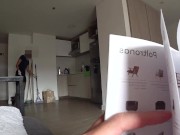 Public Dick Flash 3. Hotel Maid Watching Me Jack Off and showed big ass. 1/16