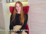 A trip to a psychologist ended with sex with a cute girl in stockings 1/16