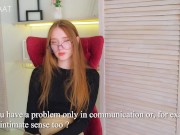 A trip to a psychologist ended with sex with a cute girl in stockings 3/16