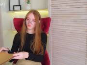 A trip to a psychologist ended with sex with a cute girl in stockings 4/16