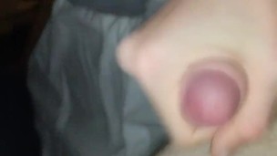 Young man masturbating alone while fucking himself with something