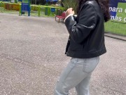 Public lesbian sex in amusement park (real) 4/16