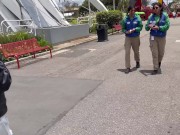 Public lesbian sex in amusement park (real) 5/16