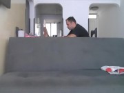 Point of view. Blanca with delicious pussy masturbates very close to her teacher after class 2/16