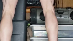 Huge anal plug 16 inches deep with harness