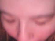 POV sucking and swallowing every drop like a good girl 3/16