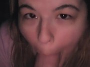 POV sucking and swallowing every drop like a good girl 7/16