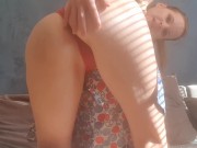 Home alone, horny and squirting