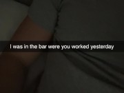 A bartender cheats with me after Club! Snapchat 3/16