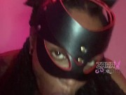 Black bunny sucks huge dildo | sloppy wet and juicy 9/16