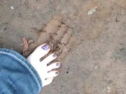 Just a beautiful girl playing in the mudd 12/16