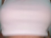 She sucks her perfect tits while riding a cock 10/16