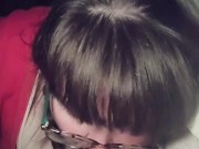 Outdoor nighttime blowjob finish in my car! 16/16