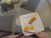 Stepmom Giving Mouth and Ass to Stepson In Morning Sex . I fuck my Stepmom before Breakfast 2/16