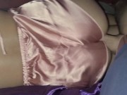 Waking him up with sexy ass in silk 7/16