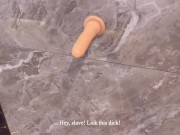 【SM】現役キャバ嬢女王様が奴隷をホテルで虐めてあげた！ディルド舐めさせてそれをアナルに突っ込んであげた♡ 11/16