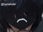 I'm so desperate for a dick inside my throat and mouth, wanna give me a cumthroat next? 🖤 Luna Aoki 12/16