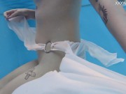 Sexy Slut Mimi Cica Swims Naked In The Pool 12/16