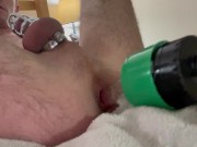 Masturbating while caged - Screenshot 3 of 16 - Pegging