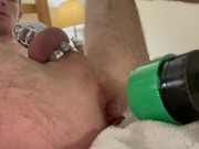 Masturbating while caged - Screenshot 4 of 16 - HD